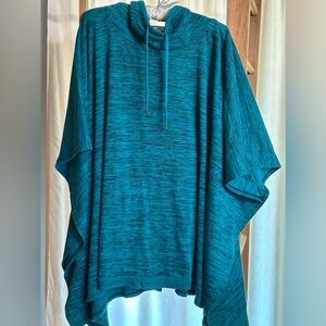 Anthony Richards Hoodie Poncho Kangaroo Pocket Cotton Blend